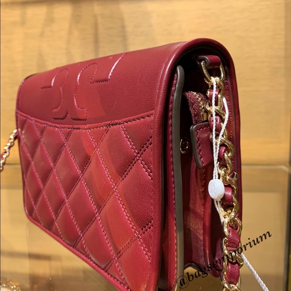 Tory Burch Leather Quilted Crossbody Bag - Picture 12 of 15